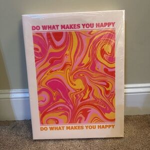 Set of 3 Pink and Orange Swirl Art Print